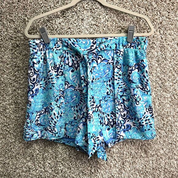 Lilly Pulitzer Pants - Lilly Pulitzer Shorts Women’s 8 Mylee Blue Tie Front